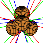 12 lines tangent to 4 spheres